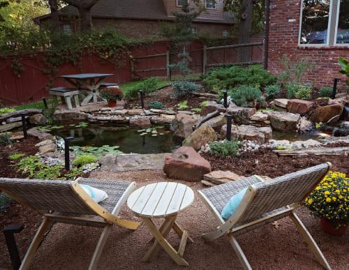 Pondless waterfall construction - Backyard Depot